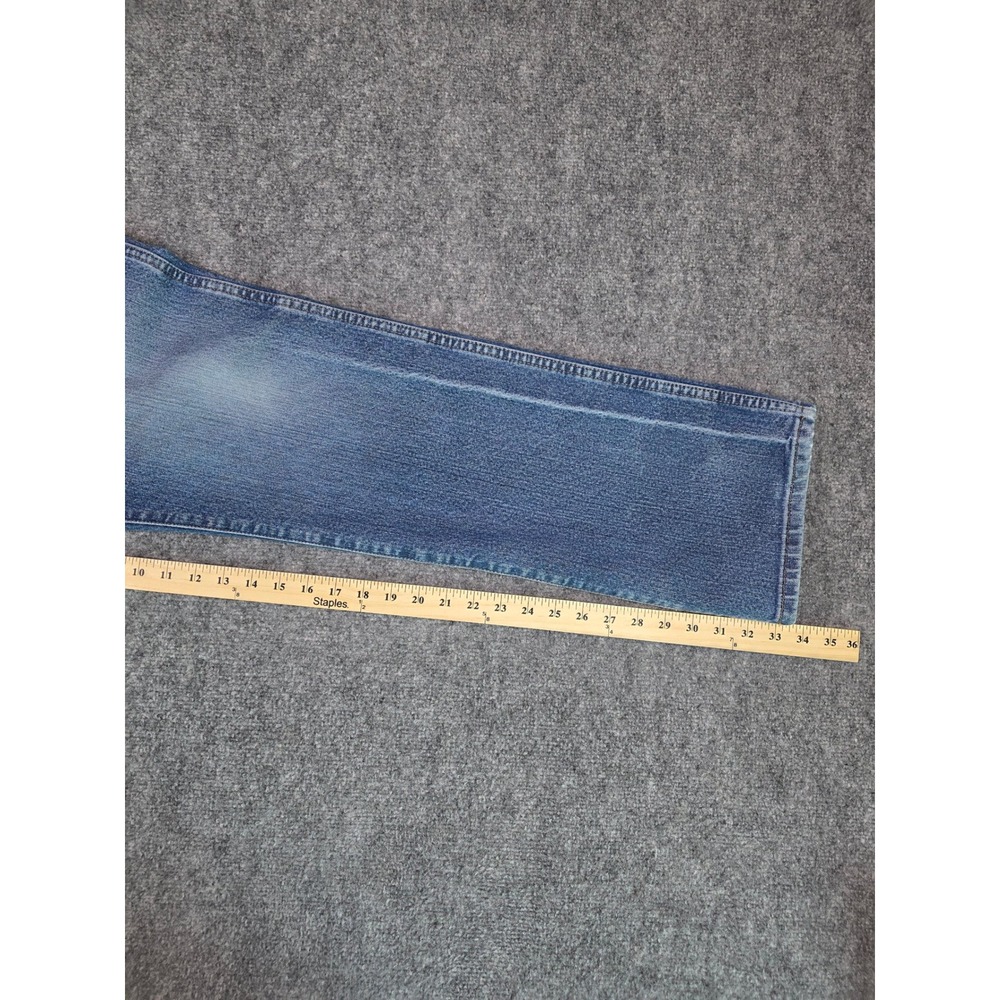 Ariat Rebar M4 Straight Leg Jeans Mens 36x33 Blue Blackstone Low Rise - Picture 5 of 10
